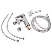 Смеситель для раковины Lidz (CRM) 14 34 001FB с лейкой для гигиенического душа