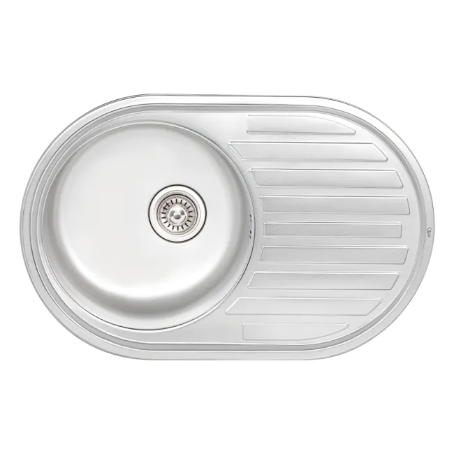 Кухонна мийка Qtap 7750 0,8 мм Satin (QT7750SAT08) Кухонна мийка Qtap 7750 0,8 мм Satin (QT7750SAT08)