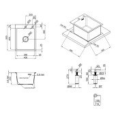 Набір 2 в 1 Lidz кухонна мийка H6050 3.0/0.8 мм Brush + дозатор для миючого засобу Набір 2 в 1 Lidz кухонна мийка H6050 3.0/0.8 мм Brush + дозатор для миючого засобу