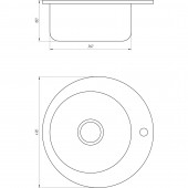 Мойка кухонная Mira MR 490 D Decor 0.6