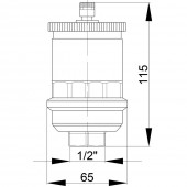 Повітровідвідник автоматичний Icma 1/2" для геліосистеми №S111