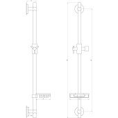 Душова стійка Dishi T1107C Душова стійка Dishi T1107C