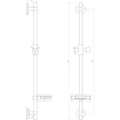 Душова стійка Dishi T1107C