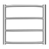 Полотенцесушитель водяной Lidz Trapezium (CRM) D38/25 500x500 P4