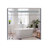 Зеркальный шкаф подвесной Qtap 800х730х145 Robin Graphite с LED-подсветкой