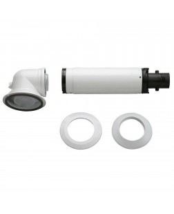 Дымоход коаксиальный для конденсационного котла Bosch 990-1200 мм, ø 60/100 с коленом, AZB 916
