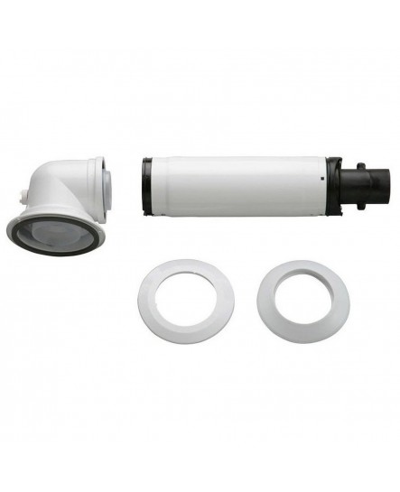 Дымоход коаксиальный для конденсационного котла Bosch 990-1200 мм, ø 60/100 с коленом, AZB 916