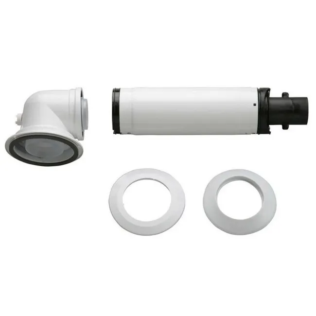 Дымоход коаксиальный для конденсационного котла Bosch 990-1200 мм, ø 60/100 с коленом, AZB 916 Дымоход коаксиальный для конденсационного котла Bosch 990-1200 мм, ø 60/100 с коленом, AZB 916