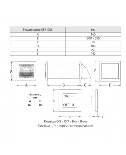 Рекуператор Europlast E-EXTRA EER100S