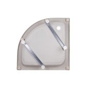 Душова кабіна Lidz Wieza SC80x80.SAT.MID.L, з піддон панеллю Kupala