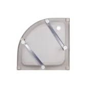 Душевая кабина Lidz Wieza SC80x80.SAT.MID.L, с поддон панелью Kupala