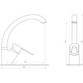 Смеситель для кухни Globus Lux SEVA GLSV-0103S-BIG