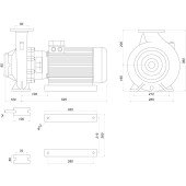 Насос моноблочний IR 50-200A 15 кВт SAER (75 м3/год, 61.8 м) Насос моноблочний IR 50-200A 15 кВт SAER (75 м3/год, 61.8 м)