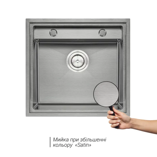 Кухонна мийка Qtap D5249 3.0/1.2 мм Satin (QTD52493012)
