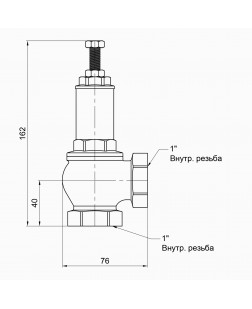 Предохранительный клапан Icma 1" ВР №254