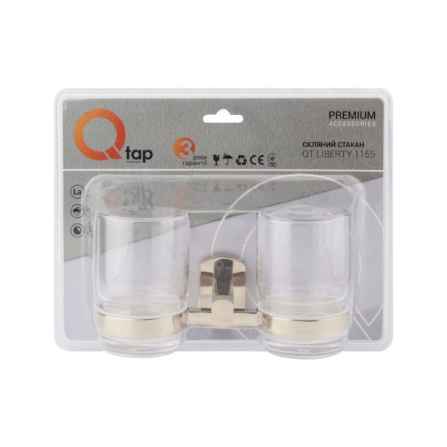Склянка подвійна Qtap Liberty ORO 1155 Склянка подвійна Qtap Liberty ORO 1155