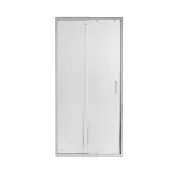Душові двері в нішу Qtap Taurus CRM208-9.C6 80-90x185 см, скло Clear 6 мм, покриття CalcLess