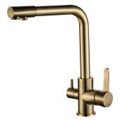 Смеситель для кухни под осмос Globus Lux GLLR-0444-9-BRONZE