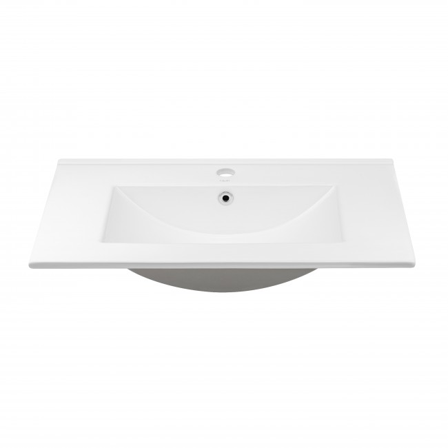 Комплект Qtap Tern 700х725х437 White тумба напольная + раковина врезная QT1771TNL7013070CW