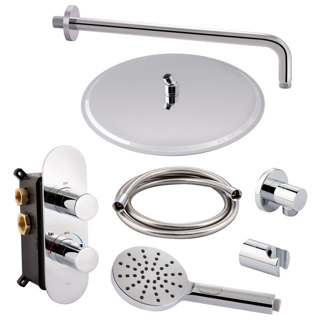 Термостатична душова система прихованого монтажу Qtap Votice QT65T105OGCSET