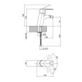 Смеситель для биде Qtap Jody CRM 001A Смеситель для биде Qtap Jody CRM 001A