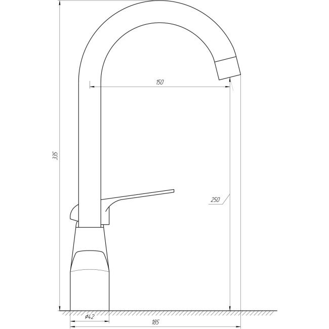 Смеситель для кухни DOMINO BLITZ DBR-103N 2