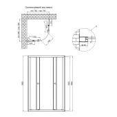 Душевая кабина Qtap Presto New CRM1088AC5 1900х800х800 мм, стекло Clear, без поддона