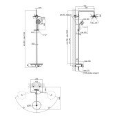 Душевая система Qtap Sloup 57106VKOW Душевая система Qtap Sloup 57106VKOW