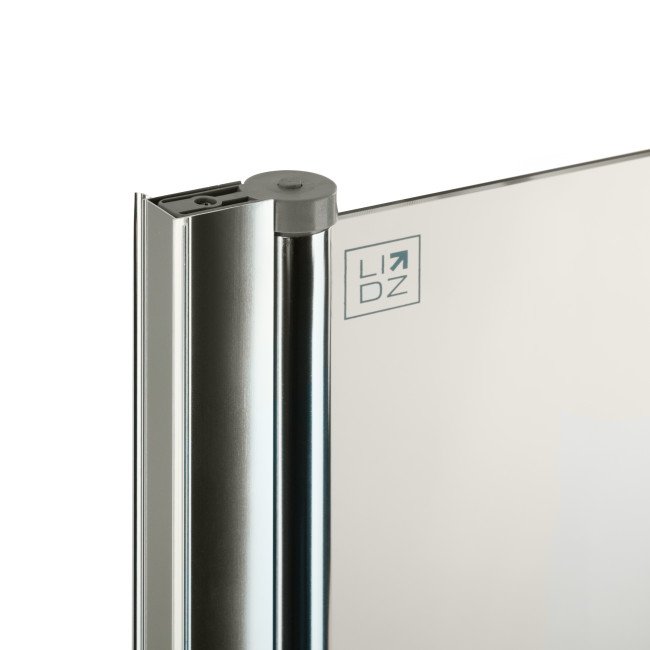 Штора на ванну Lidz Brama SS80x140L.CRM.TR скло прозоре 6 мм, ліва