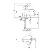 Смеситель для раковины Qtap Mars СRM 001 Смеситель для раковины Qtap Mars СRM 001