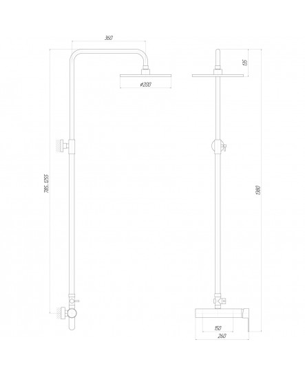 Душова система Globus Lux D080270N