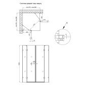 Душевая кабина Qtap Crow BLA1099SC6 90x90 см без поддона Душевая кабина Qtap Crow BLA1099SC6 90x90 см без поддона