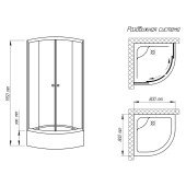 Душова кабіна Qtap SC8080.2 CRM