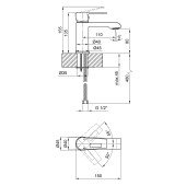 Змішувач для раковини Qtap Tern 1061102C