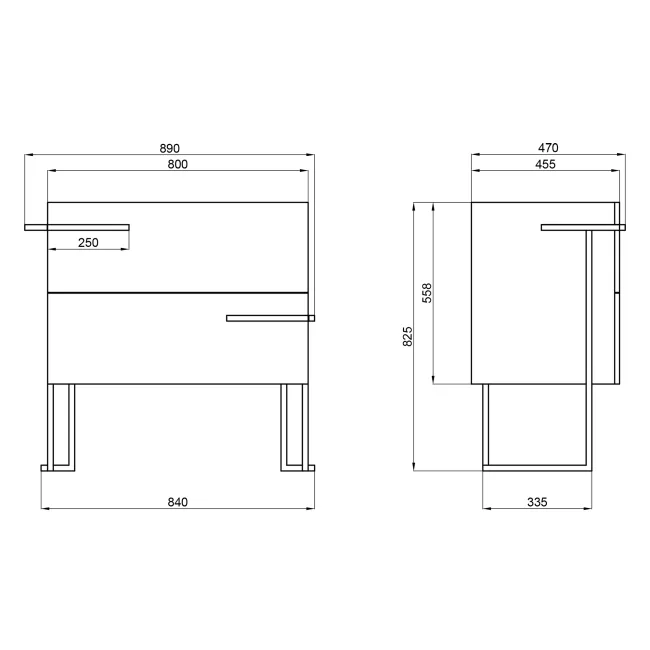 Тумба підлогова Qtap Taurus 800х800х437 Whitish oak QT2473TNT803WO 2 Тумба підлогова Qtap Taurus 800х800х437 Whitish oak QT2473TNT803WO 2