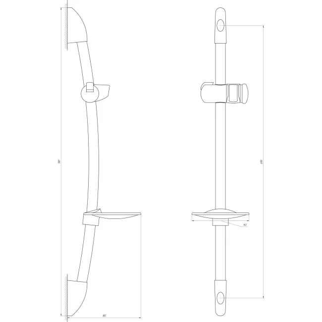 Душова стійка Globus Lux BL-106C в блістері