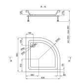 Душовий піддон Lidz Kupala ST80x80x26 Душовий піддон Lidz Kupala ST80x80x26