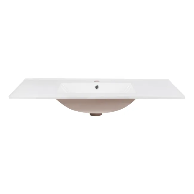 Раковина Qtap Albatross E 1000х460х180 White с донным клапаном QT01119100EW