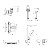 Змішувач для душу Qtap Levny 4050104C