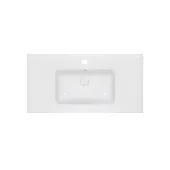 Раковина Qtap Albatross E49 1000х490х200 White с донным клапаном QT01119100E49W