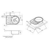 Кухонная мойка Qtap 6744R 0,8 мм Satin (QT6744RSAT08) Кухонная мойка Qtap 6744R 0,8 мм Satin (QT6744RSAT08)