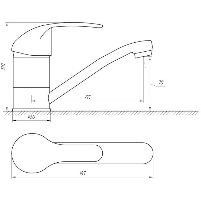 Смеситель для умывальника DOMINO ACCENT DAC-203M