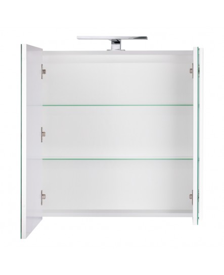 Зеркальный шкаф подвесной Qtap Albatross 700х725х460 White с LED-подсветкой QT0177ZP700LW