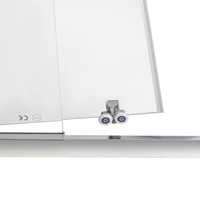 Душевая дверь в нишу Qtap Taurus CRM2014-15.C6 140-150x185 см, стекло Clear 6 мм, покрытие CalcLess