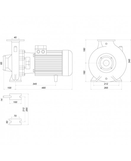 Насос моноблочний IR 40-200NA 11,0 кВт SAER (60 м3/год, 61 м)