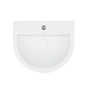 Раковина подвесная моноблок Qtap Swan 521х435х385 White с донным клапаном QT1611005GW
