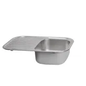 Кухонна мийка Qtap 7448 0,8 мм Satin (QT7448SAT08)