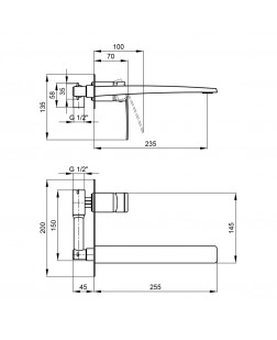 Змішувач для раковини Qtap Kralovice 11105C