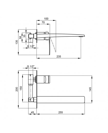 Змішувач для раковини Qtap Kralovice 11105C