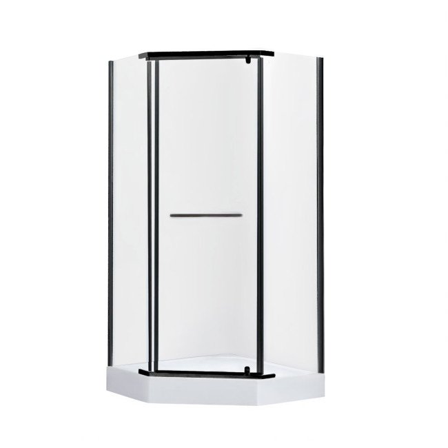 Душевая кабина Lidz Dozorca SC90x90.BLA.LOW.TR, с поддоном Diament